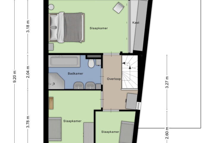 Plattegrond – Margrietberg 10, Roosendaal