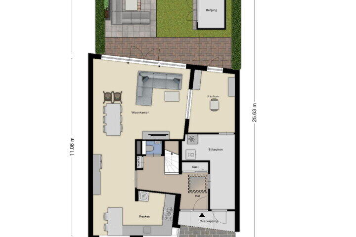 Plattegrond – Margrietberg 10, Roosendaal