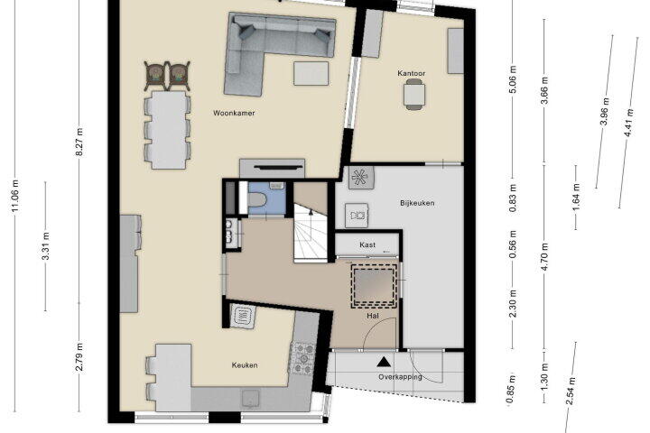 Plattegrond – Margrietberg 10, Roosendaal