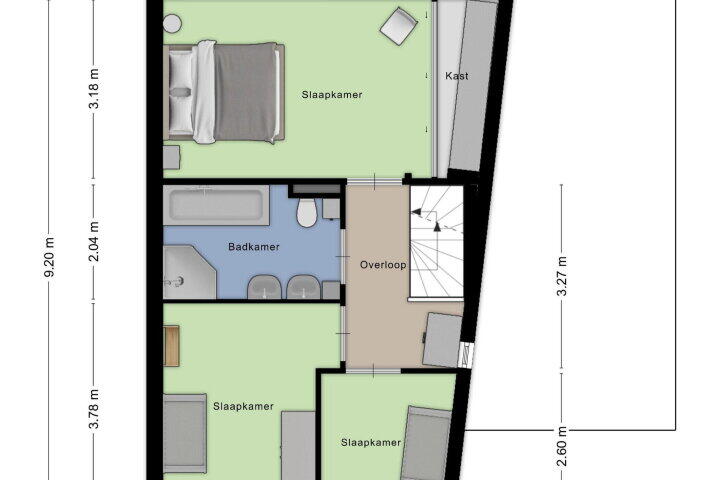 Plattegrond – Margrietberg 10, Roosendaal