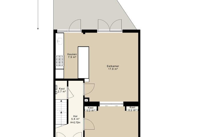 Plattegrond – Margriete van Clevelaan 2, Amstelveen