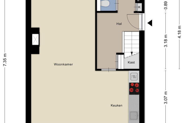 Plattegrond – Margrietstraat 9, Wijchen