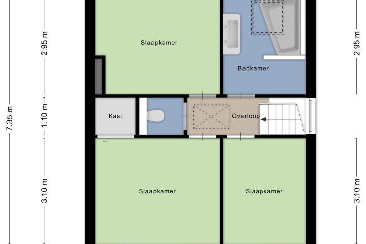 Plattegrond – Margrietstraat 9, Wijchen