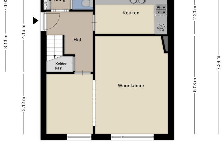 Plattegrond – Margrietstraat 11, Wijchen