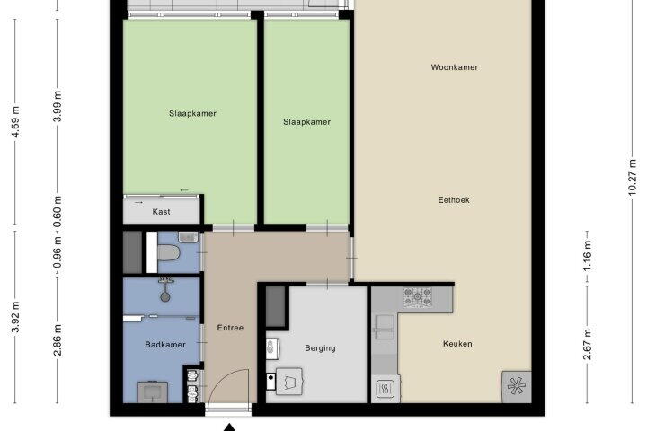 Plattegrond – Marialaan 290, Nijmegen