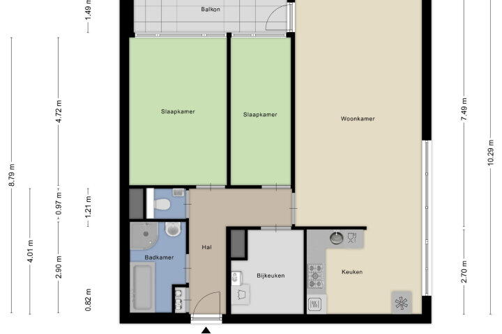 Plattegrond – Marialaan 324, Nijmegen