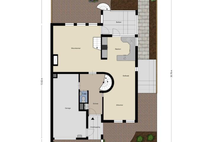 Plattegrond – Mariamunster 53, Berg En Terblijt