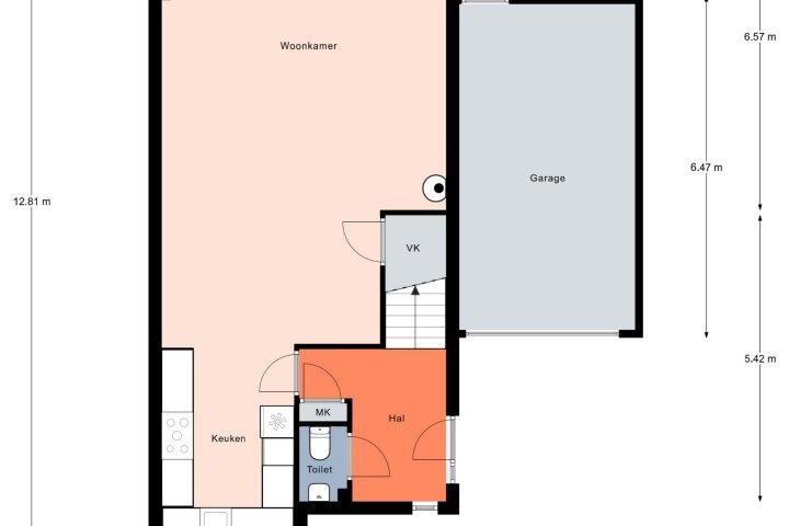 Plattegrond – Maria Zegwaart-de Korte erf 6, Heerhugowaard