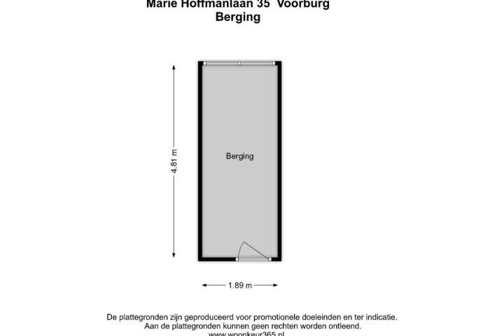 Plattegrond – Marie Hoffmanlaan 35, Voorburg