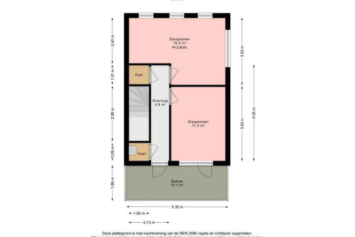 Plattegrond – Mariënpark 156, Leidschendam