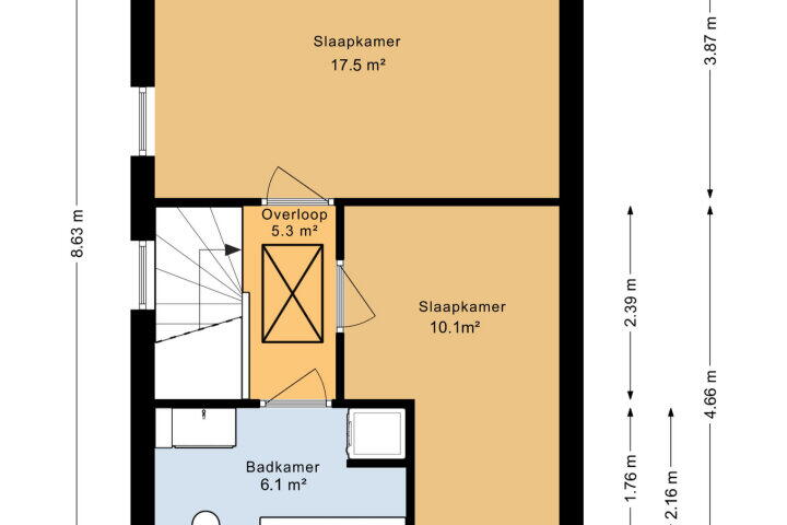 Plattegrond – Mariënwold 73, Steenwijkerwold