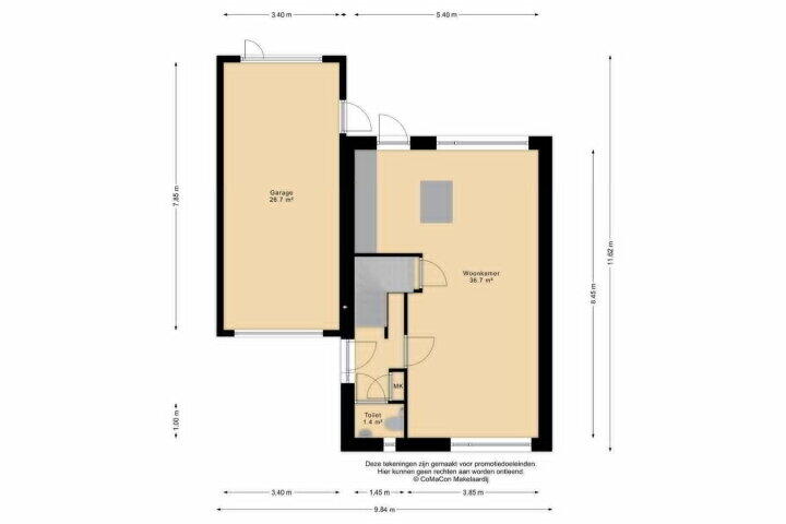 Plattegrond – Mariushof 26, Heide