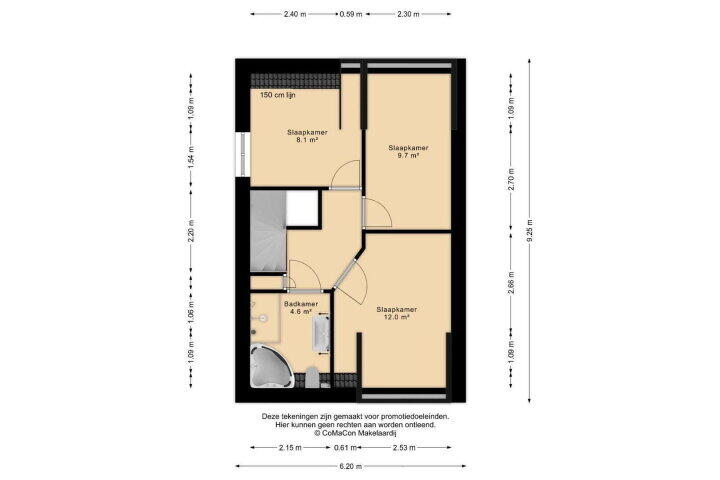 Plattegrond – Mariushof 26, Heide