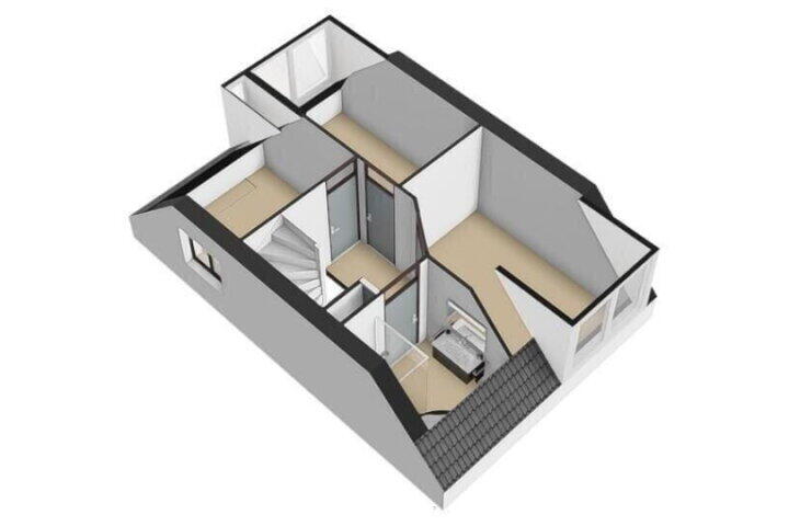 Plattegrond – Mariushof 26, Heide