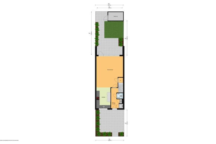Plattegrond – Markgraaflaan 128, Den Haag