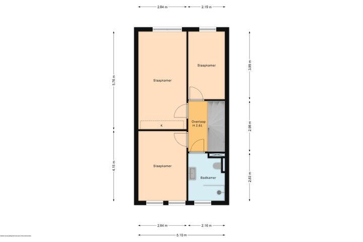Plattegrond – Markgraaflaan 128, Den Haag