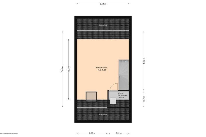 Plattegrond – Markgraaflaan 128, Den Haag