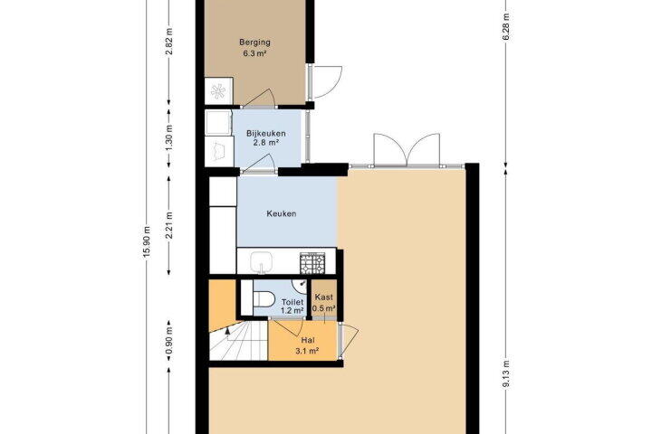 Plattegrond – Markiezenhof 11, Roden
