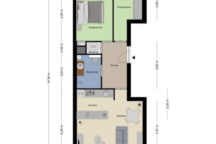 Plattegrond – Markt 27 G, Roosendaal