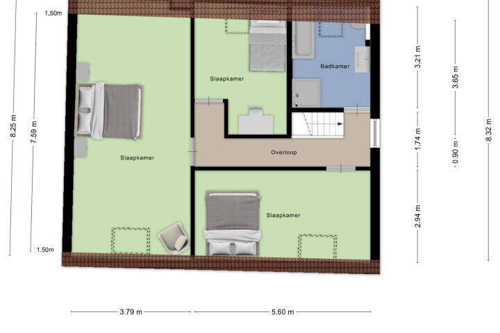 Plattegrond – Markt 86 A, Roosendaal