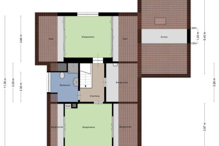 Plattegrond – Marktpad 11, Nederasselt