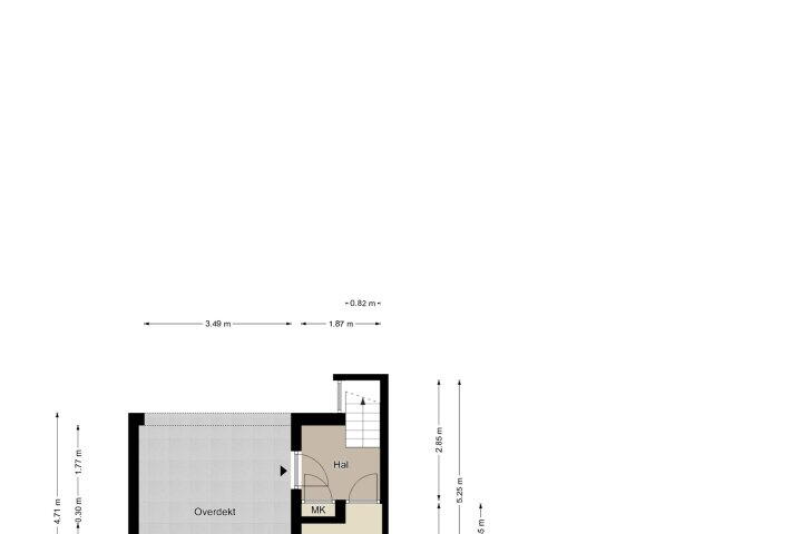Plattegrond – Marktstraat 28 A, Beek