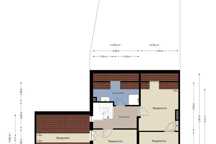 Plattegrond – Marktstraat 28 A, Beek