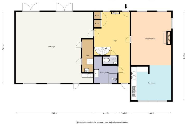 Plattegrond – Marktweg 3, Oudeschoot