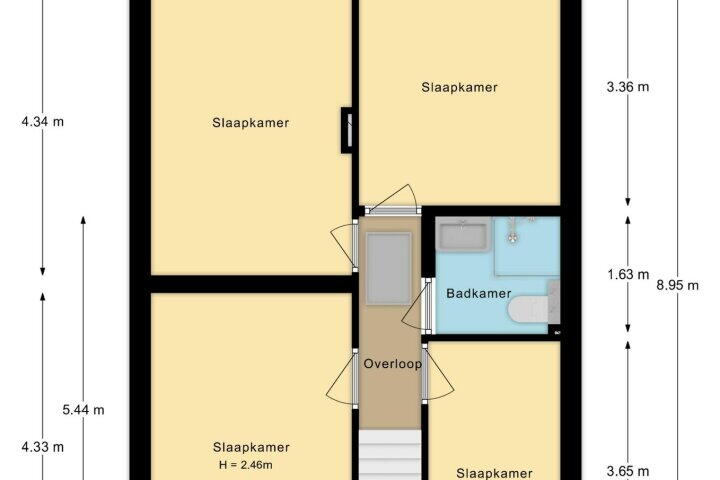 Plattegrond – Markveldebrink 17, Enschede
