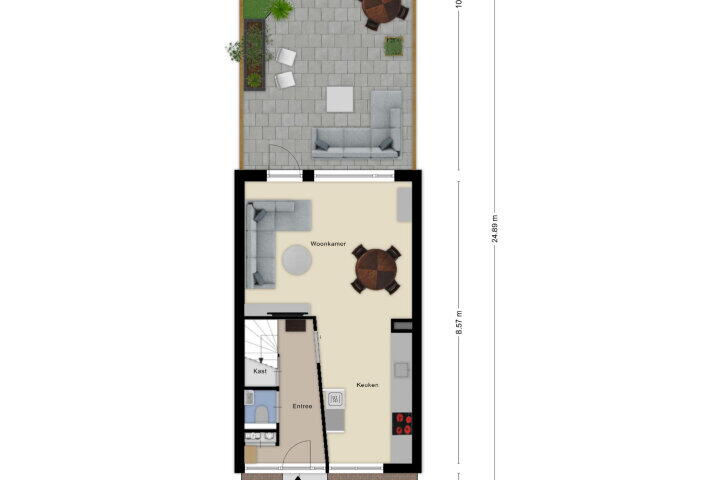 Plattegrond – Marmotberg 7, Roosendaal