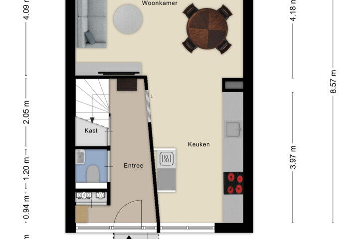 Plattegrond – Marmotberg 7, Roosendaal