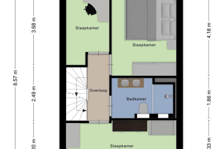 Plattegrond – Marmotberg 7, Roosendaal