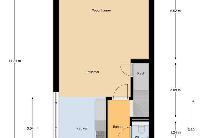 Plattegrond – Marskramer 117, Wijchen