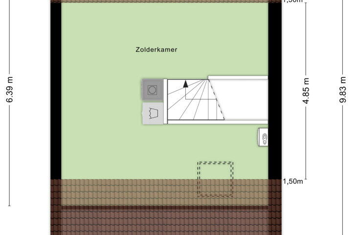 Plattegrond – Marskramer 161, Wijchen