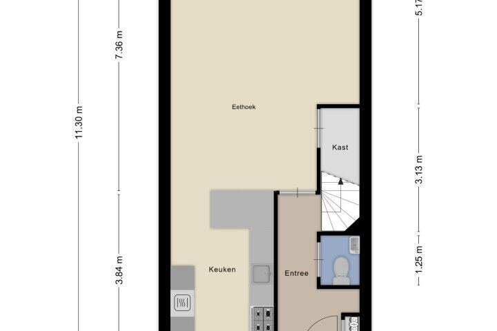 Plattegrond – Marskramer 43, Wijchen
