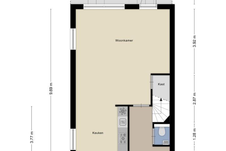Plattegrond – Marskramer 9, Wijchen