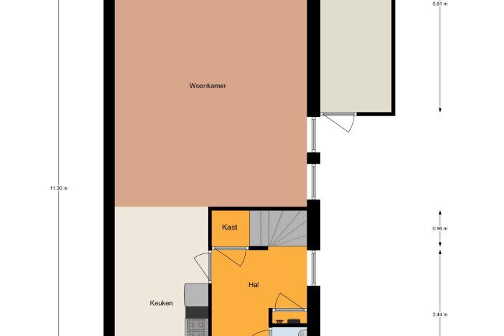 Plattegrond – Marskwartier 14, Emmen