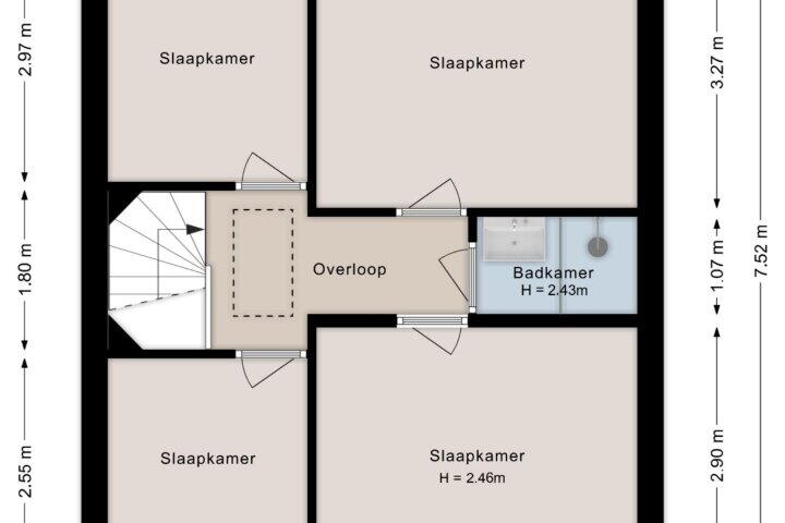 Plattegrond – Marsstraat 31, De Krim