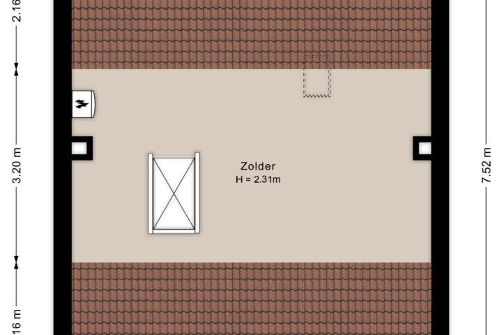 Plattegrond – Marsstraat 31, De Krim