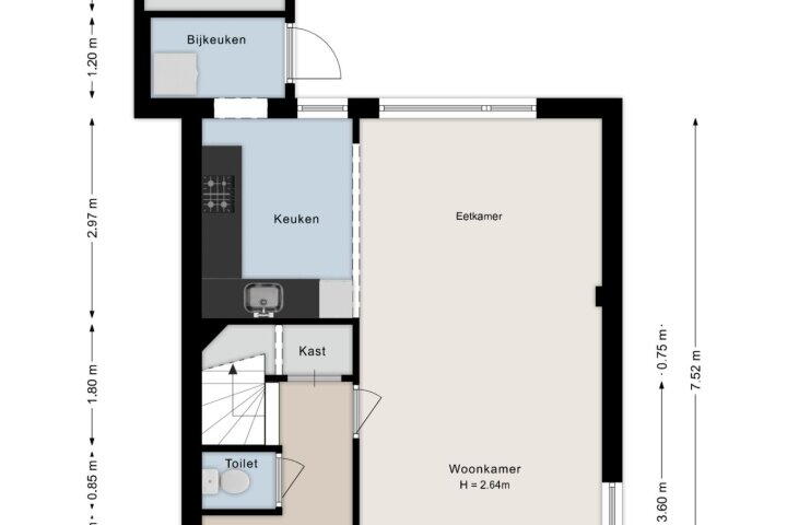 Plattegrond – Marsstraat 31, De Krim