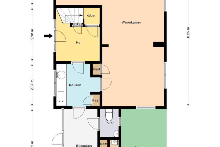 Plattegrond – Master Roordawei 8, Tijnje