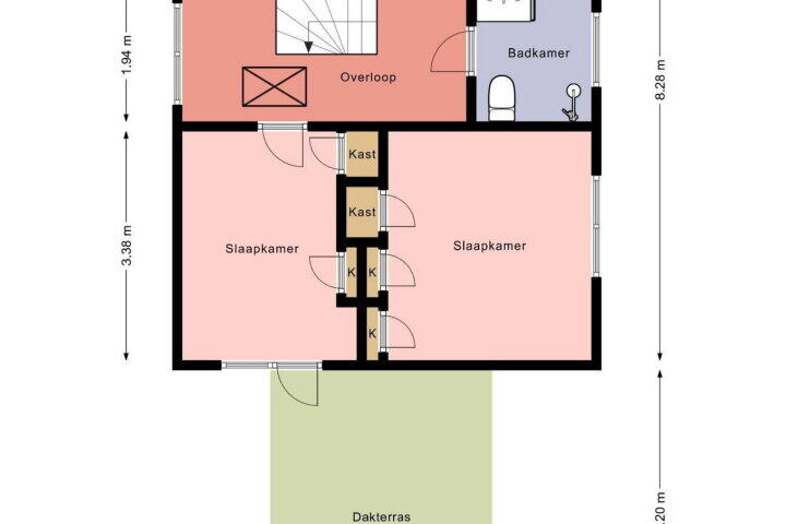 Plattegrond – Master Roordawei 8, Tijnje