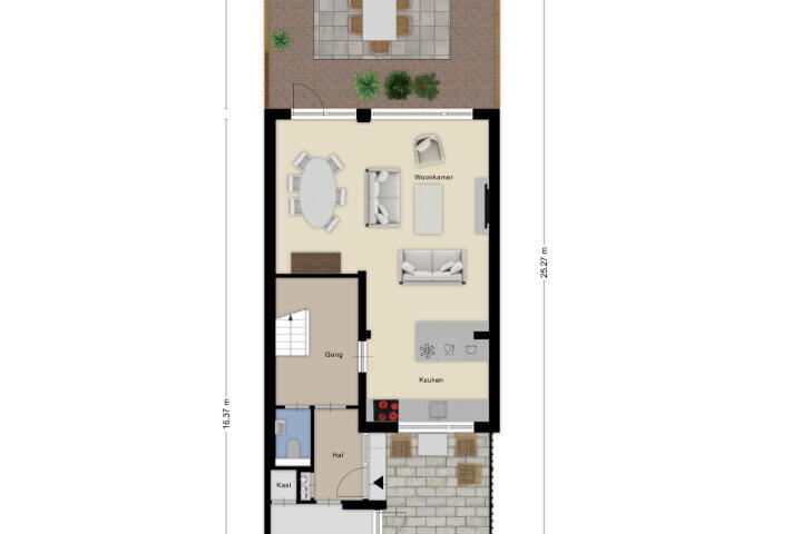 Plattegrond – Mathildadonk 14, Roosendaal