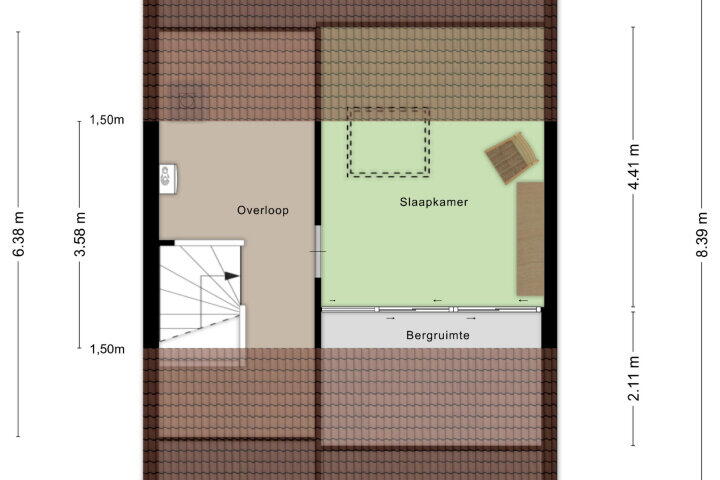 Plattegrond – Mathildadonk 14, Roosendaal