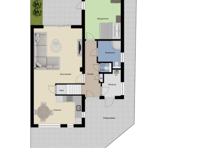 Plattegrond – Mathilde Wibauthof 7, Arnhem