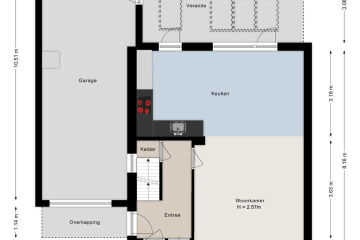 Plattegrond – Matthijs Kiersstraat 18, Steenwijk