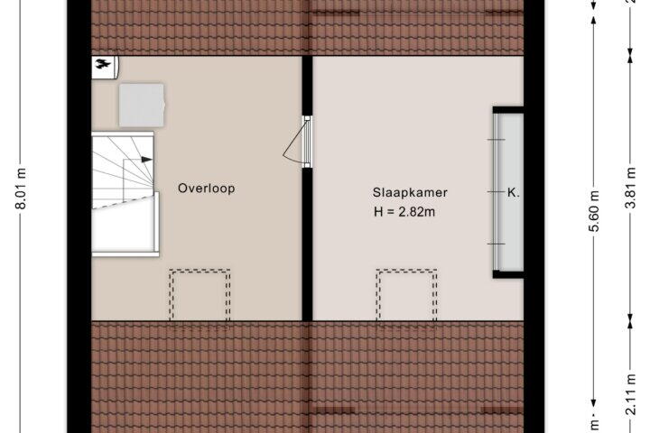 Plattegrond – Matthijs Kiersstraat 18, Steenwijk