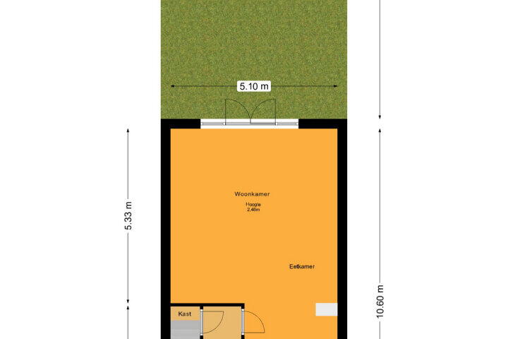 Plattegrond – Mauritiusstraat 12, Almere