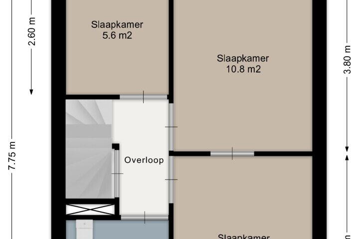Plattegrond – Mauritshof 85, Vriezenveen
