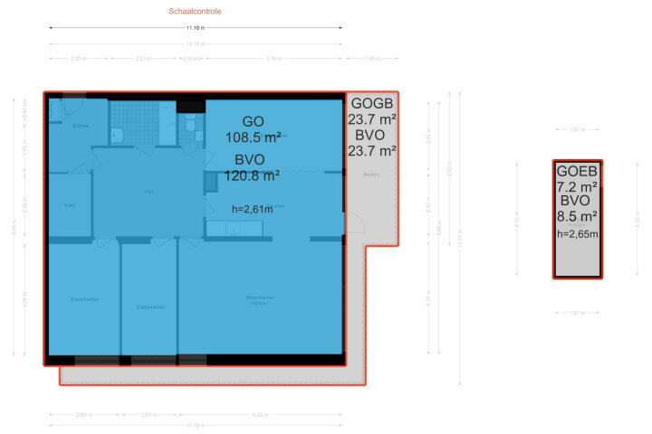 Plattegrond – Max Havelaarlaan 399, Amstelveen